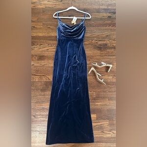 Revelry Skye Velvet Bridesmaid Dress